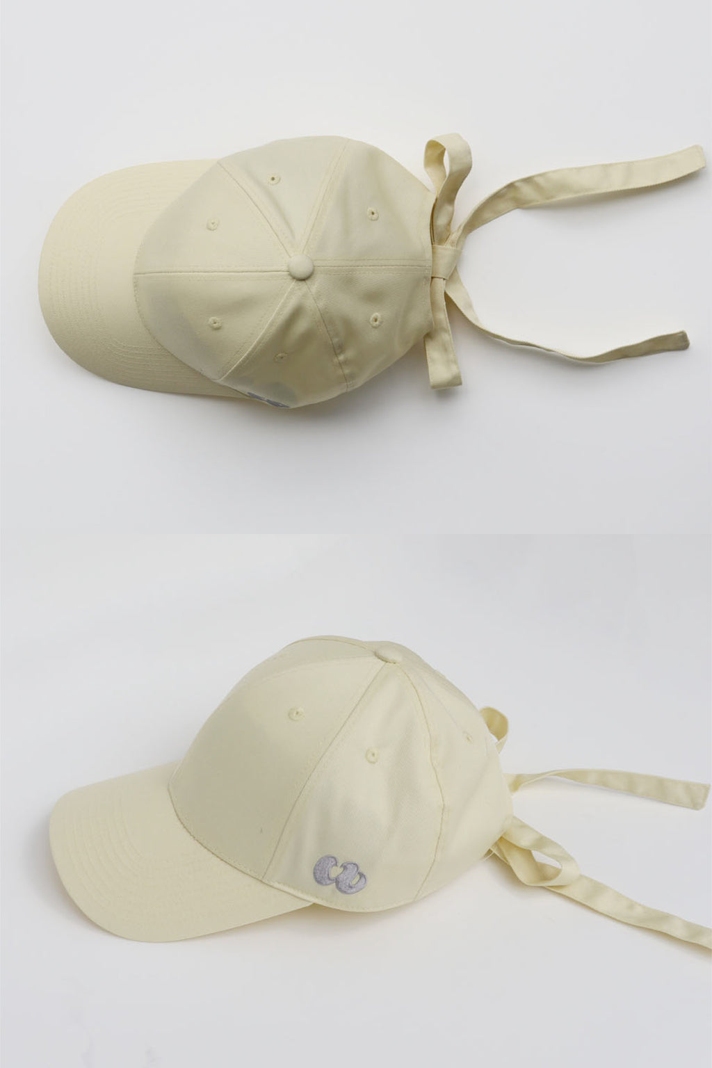 Side Logo Ribbon Cap Yellow