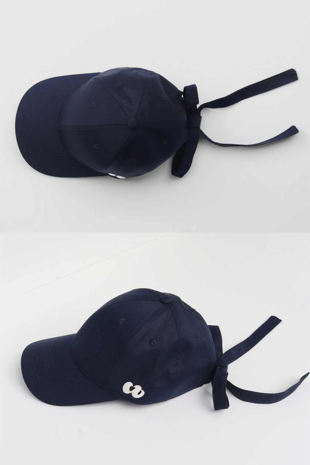 Side Logo Ribbon Cap Navy