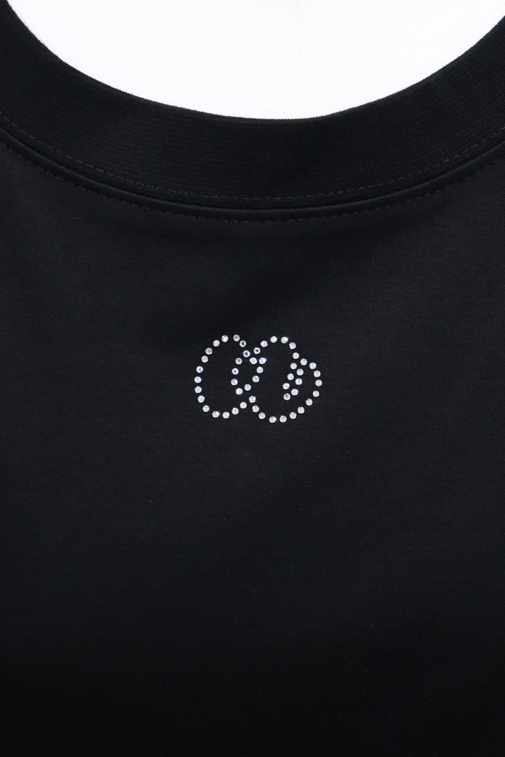 Rhinestone Logo Tee Black