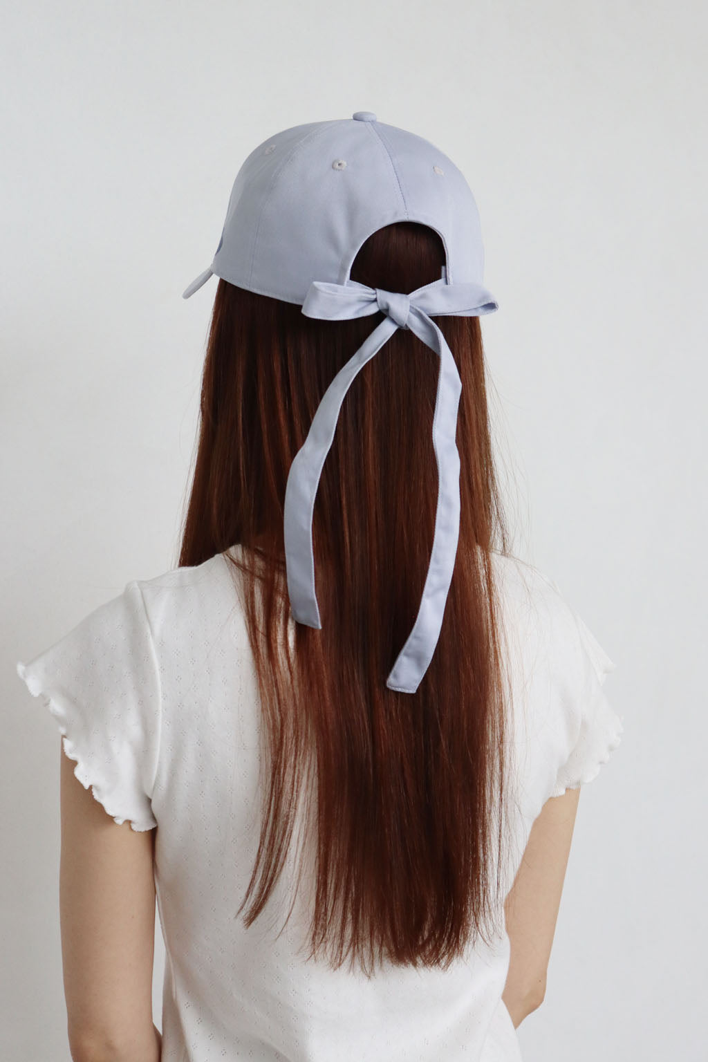 Side Logo Ribbon Cap Blue