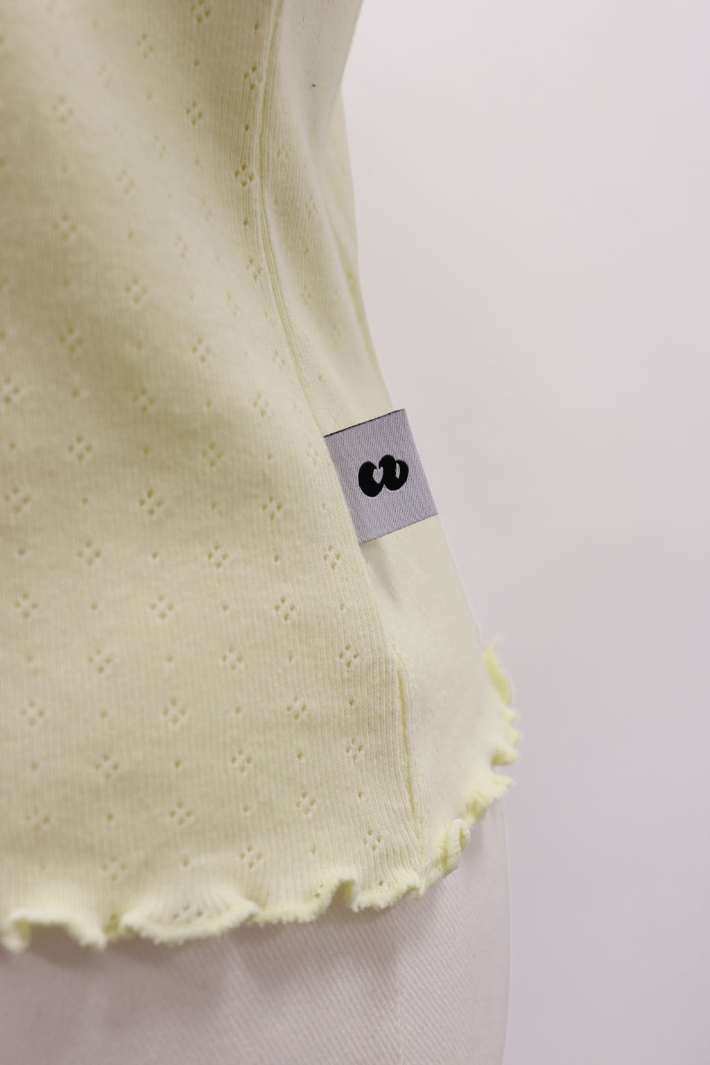 Mellow Hem Henry Neck Top Yellow