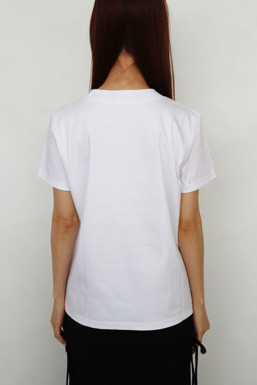 Rhinestone Logo Tee White
