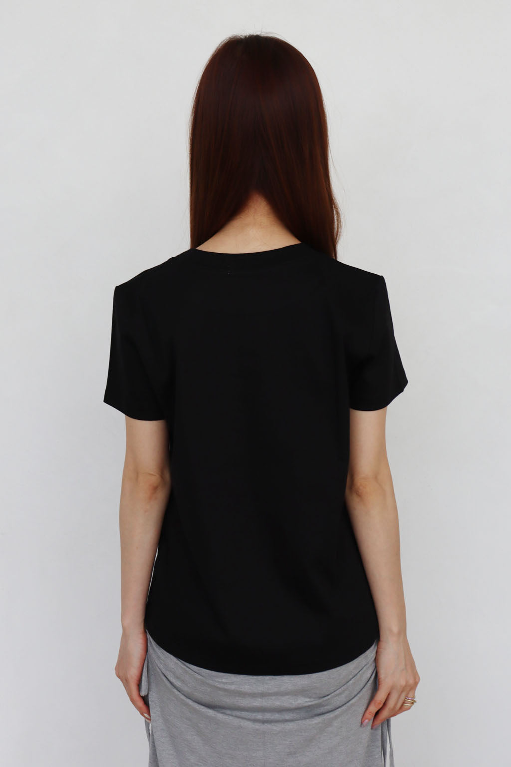 Rhinestone Logo Tee Black