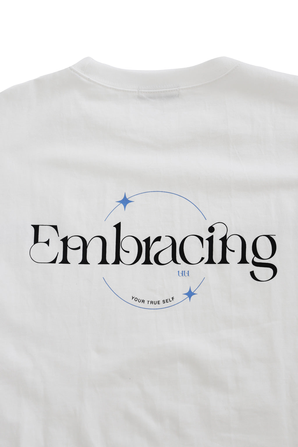 Graphic Printed Crew Neck Tee White