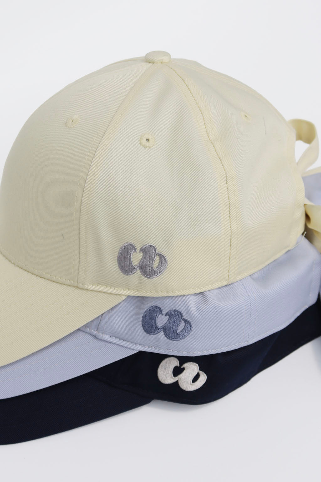 Side Logo Ribbon Cap Blue