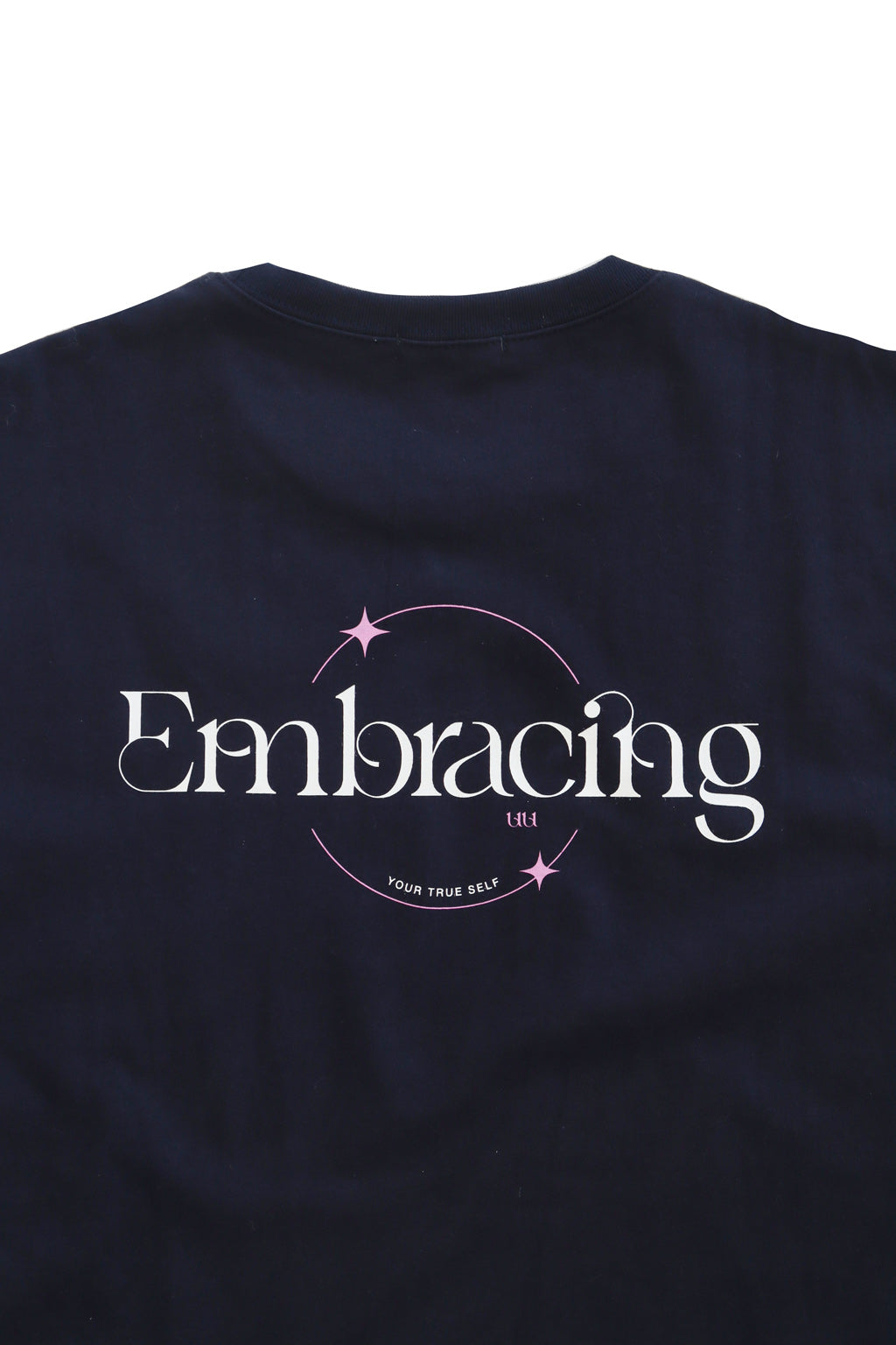 Graphic Printed Crew Neck Tee Navy