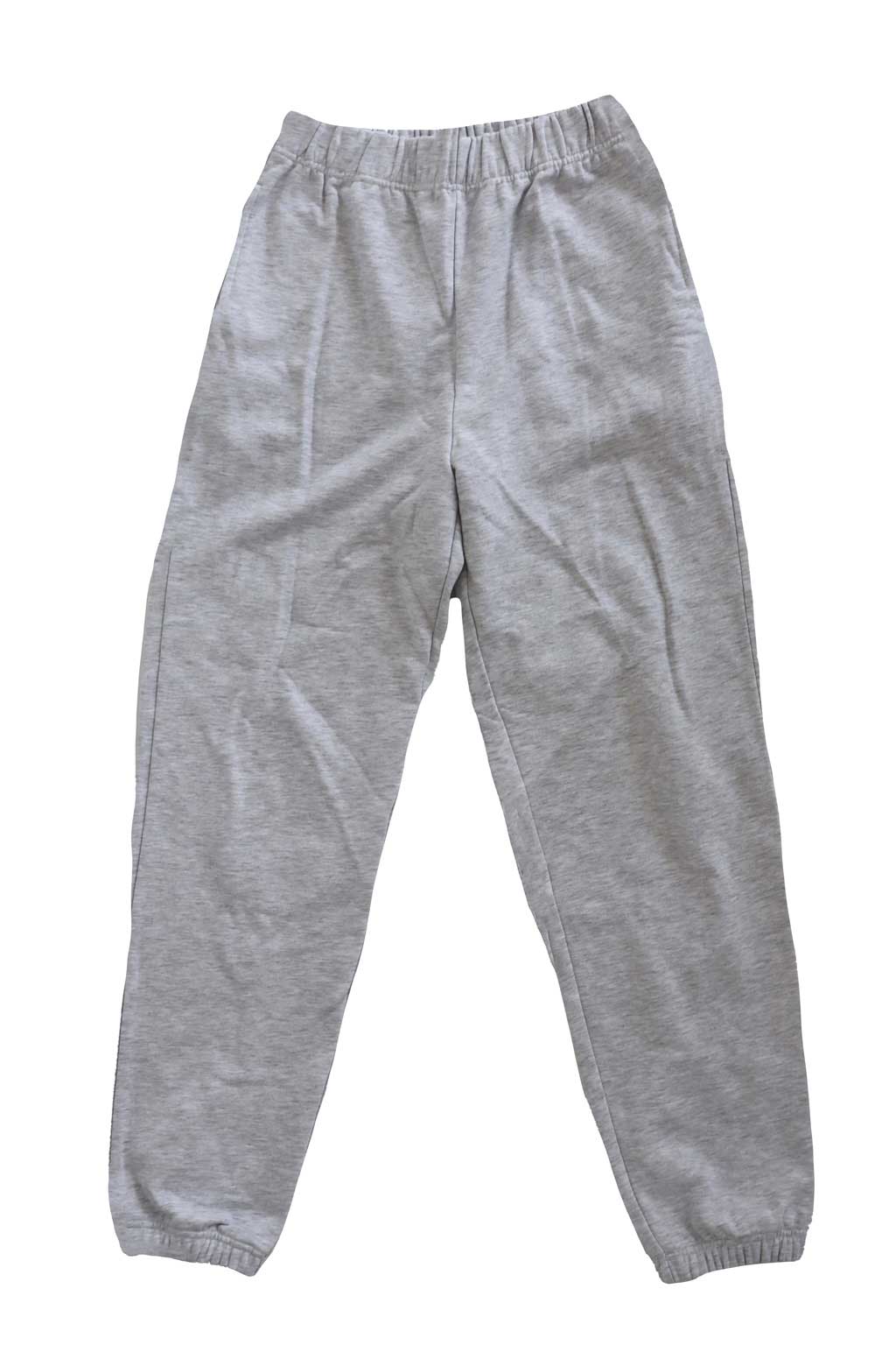 Embroidery Sweat Pants Gray