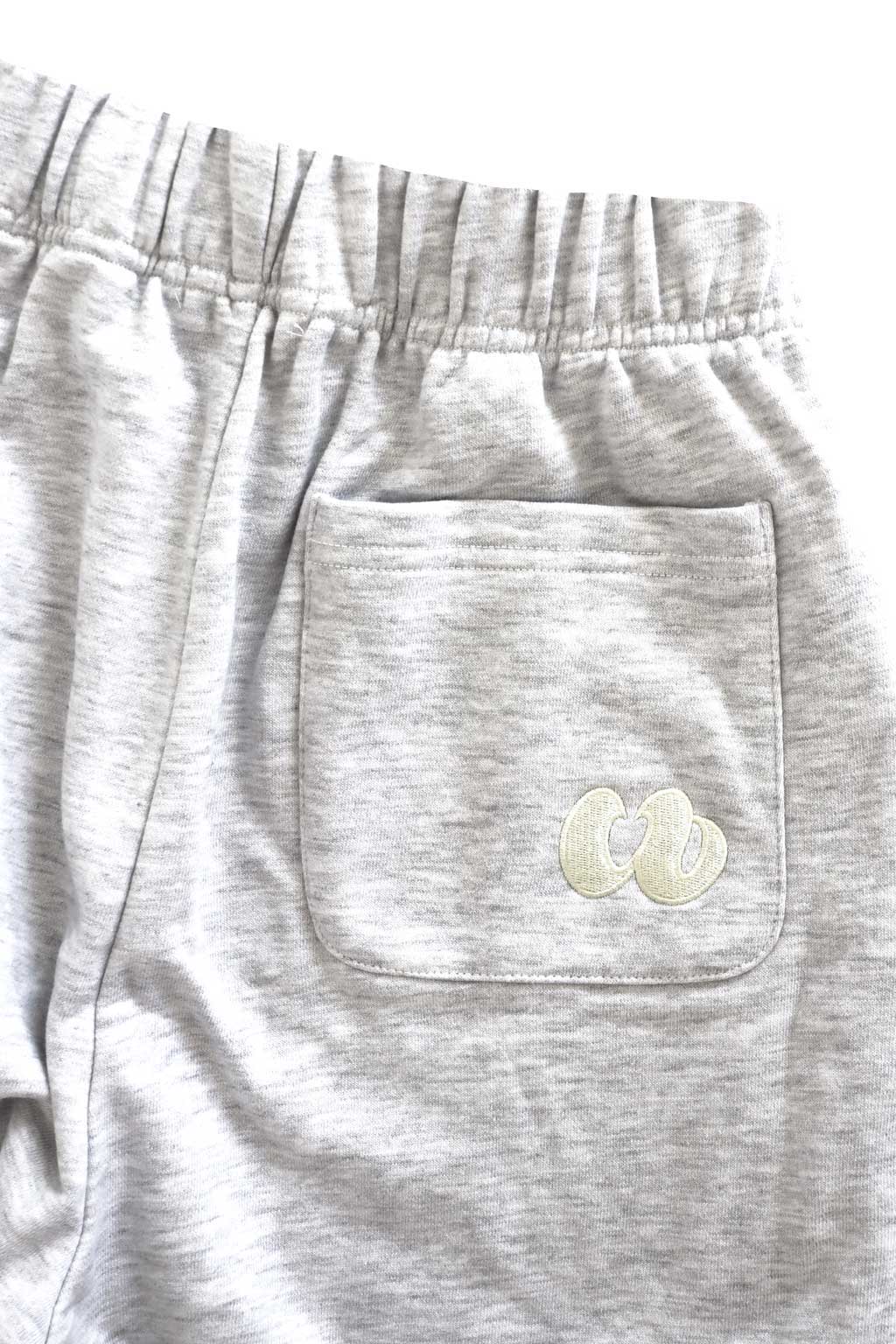 Embroidery Sweat Pants Gray